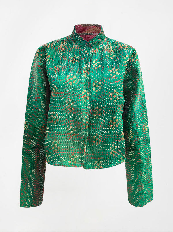 kantha vintage crop jacket benares daksha (Zinda)