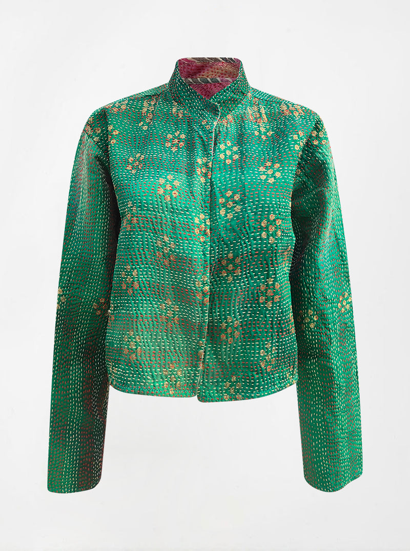 kantha vintage crop jacket benares daksha (Zinda)