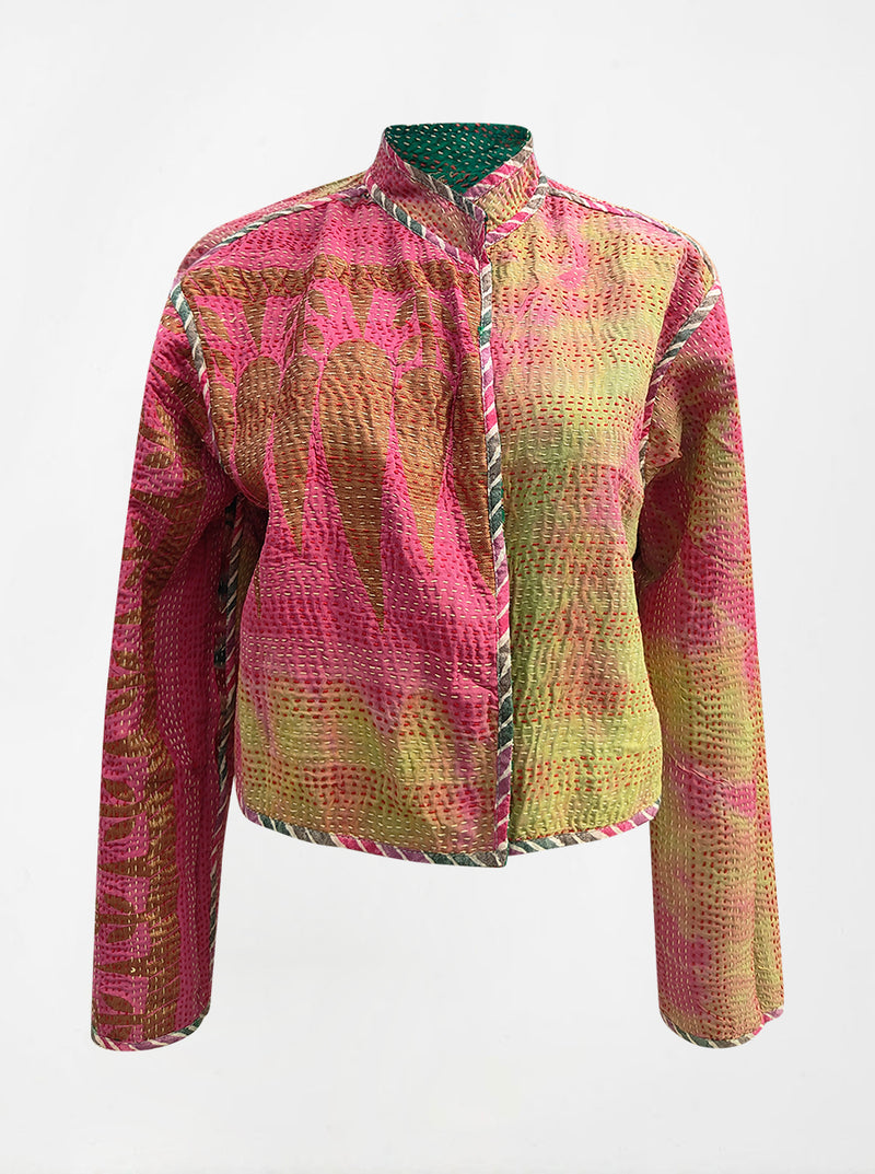 kantha vintage crop jacket benares daksha (Zinda)