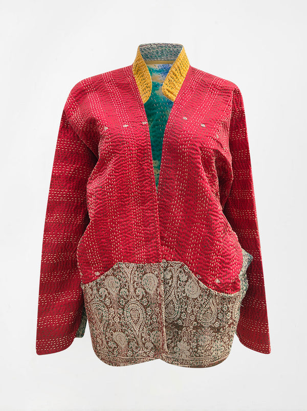 kantha vintage short jacket banaras aparna (Zinda)