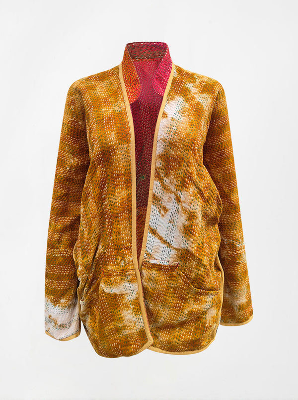 kantha vintage short jacket banaras bhairavi (Zinda)