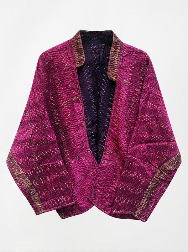 kantha vintage short jacket banaras shobha (boutique)