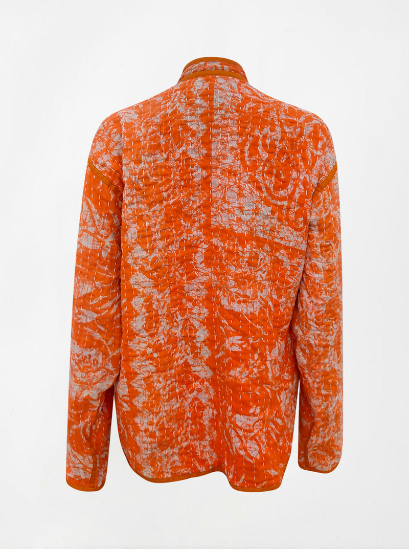 kantha vintage lite long crop jacket krupa