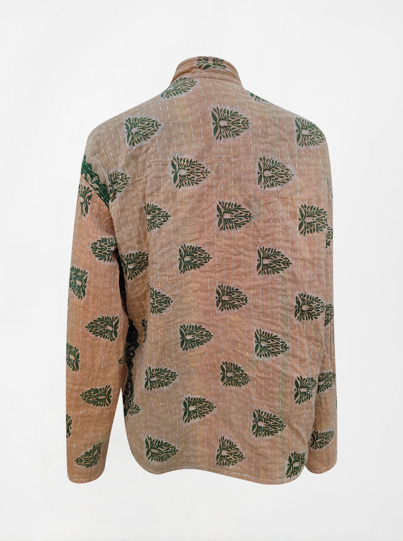 kantha vintage lite long crop jacket sushila