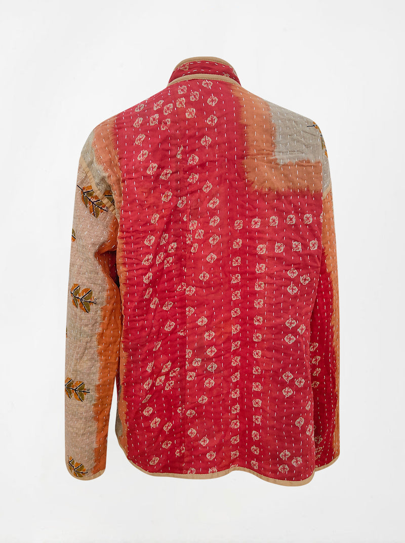 kantha vintage lite long crop jacket sushila