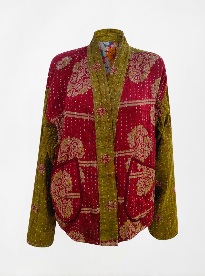 kantha vintage lite kimono vinita