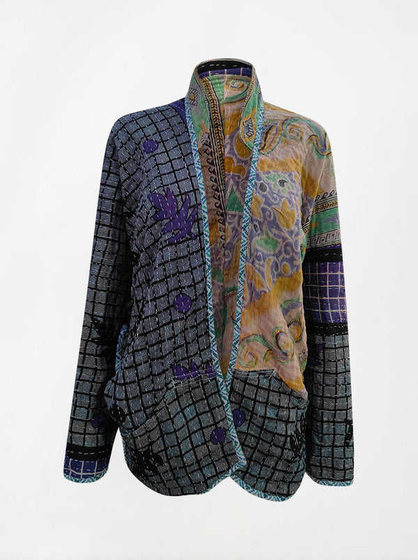 kantha vintage lite short jacket ruma