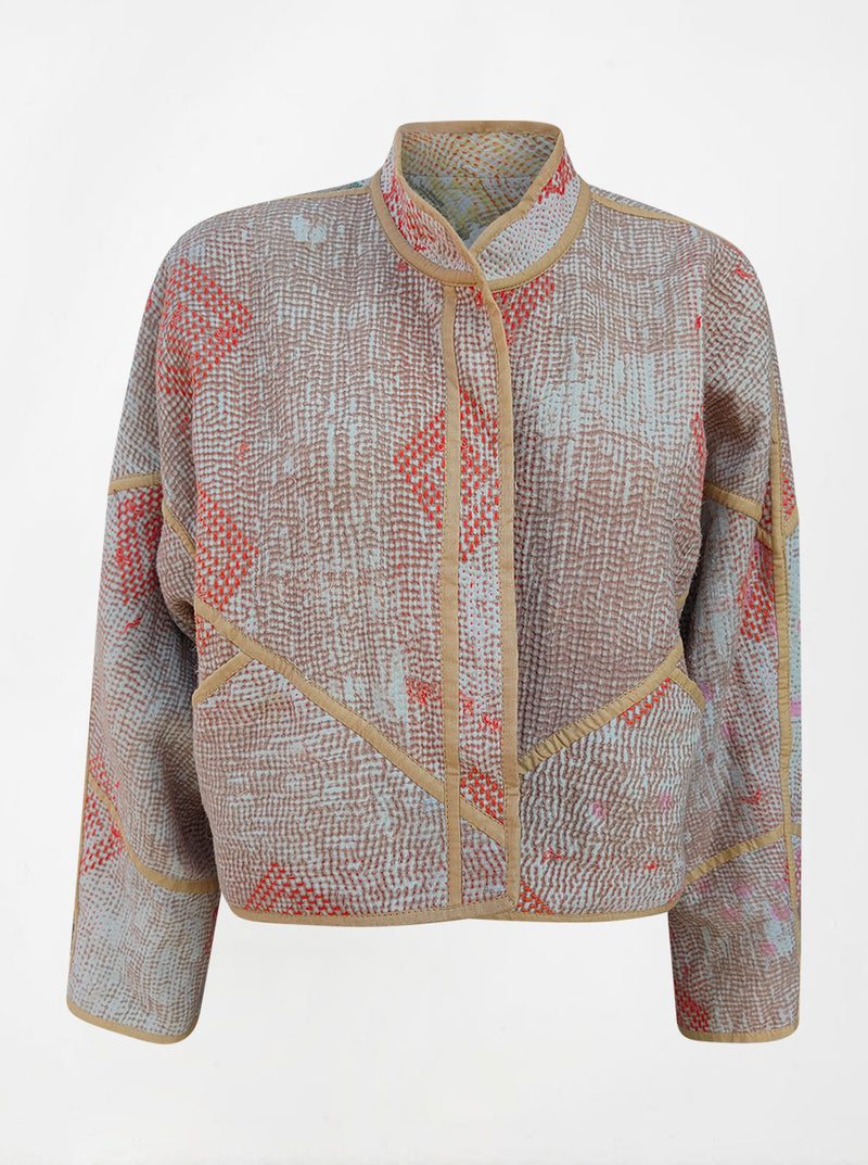 kantha vintage crop jacket laveena (Phool)
