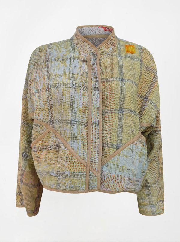 kantha vintage crop jacket laveena (Phool)