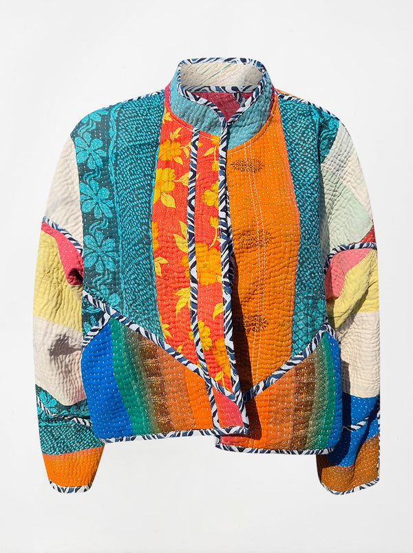 kantha vintage crop jacket sameera (Phool)