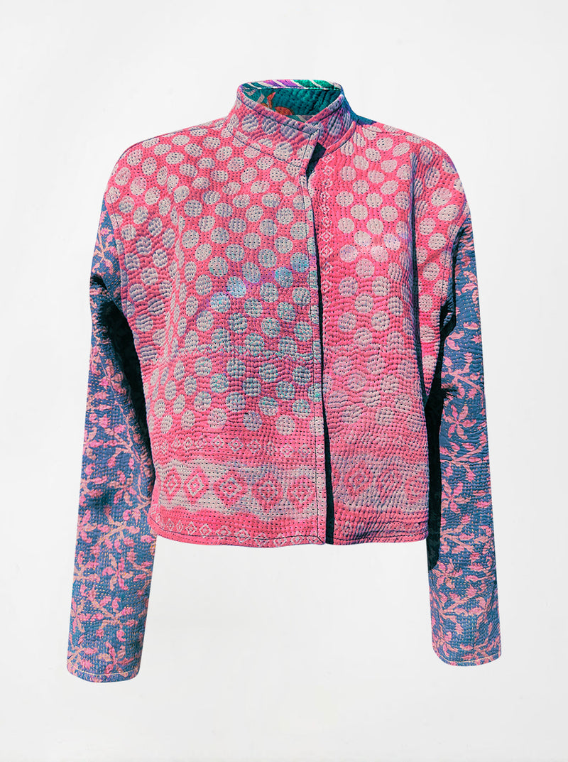 kantha vintage crop jacket sheela (Phool)