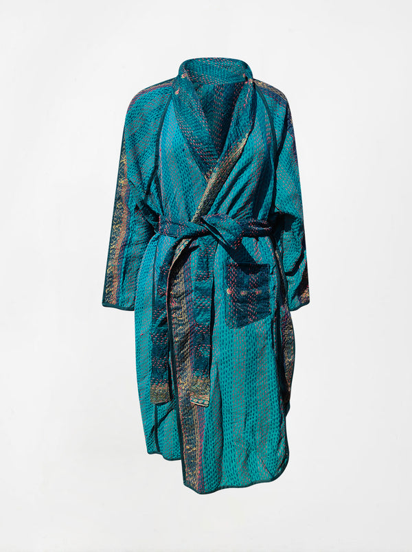 kantha vintage coat long krupa (Phool)