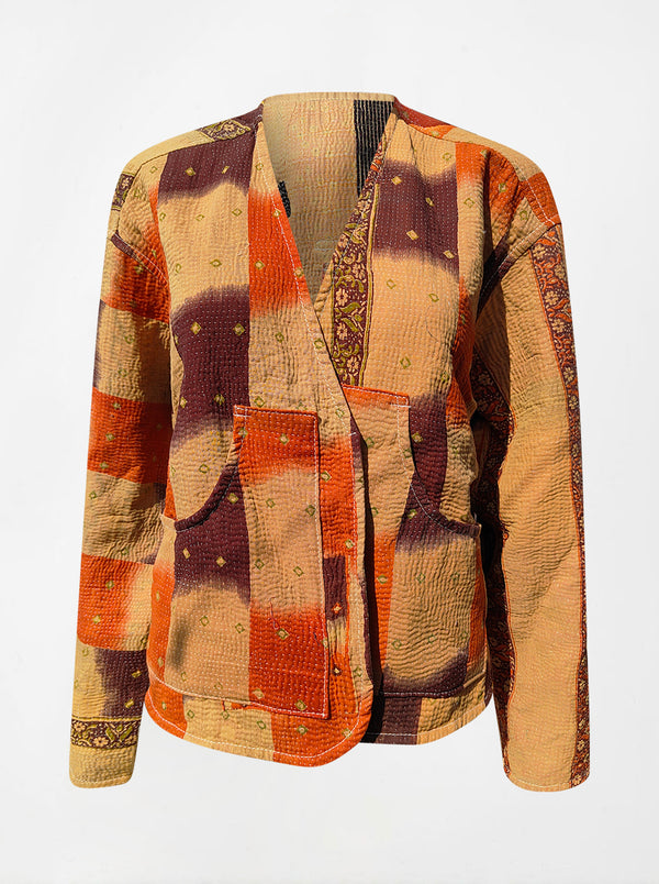 kantha vintage vest with sleeves ashima (Phool)