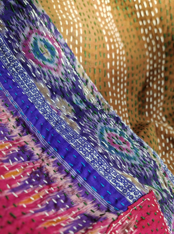 kantha vintage reversible collar vest sonu (boutique)