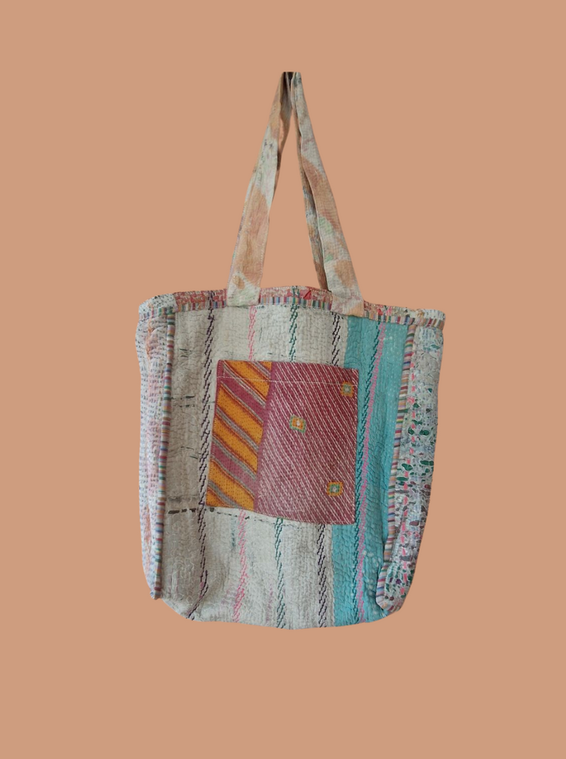 kantha vintage tote