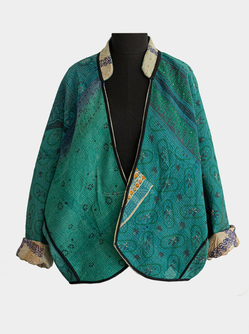 kantha vintage short jacket surprise me
