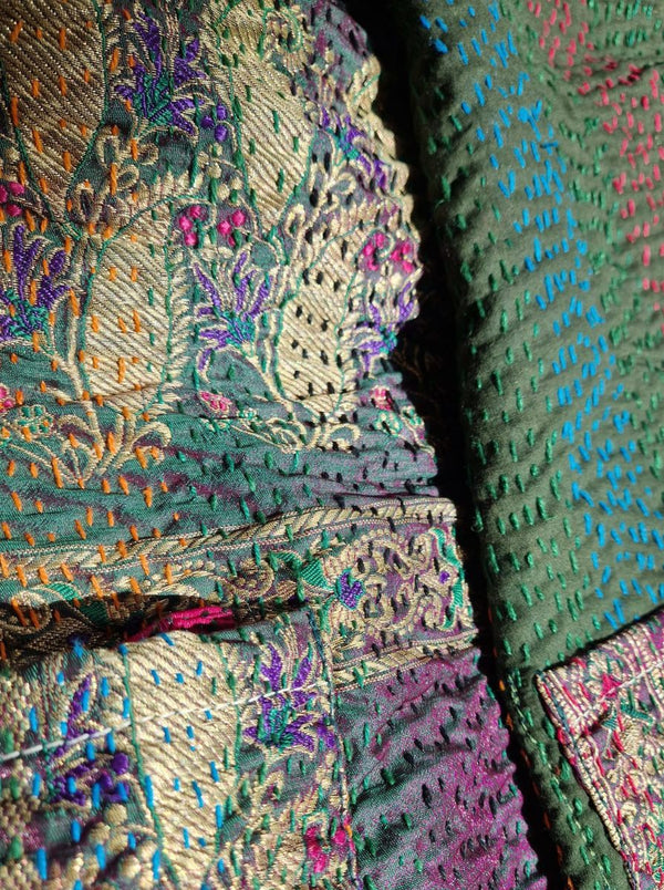 kantha vintage reversible vest kashi (boutique)