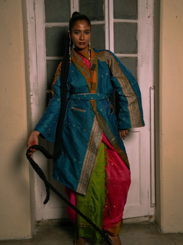 kantha vintage coat long bhavani (Zinda)