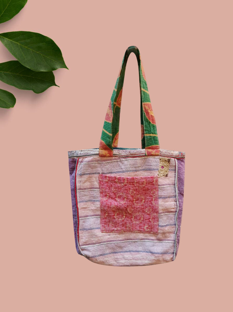 kantha vintage tote