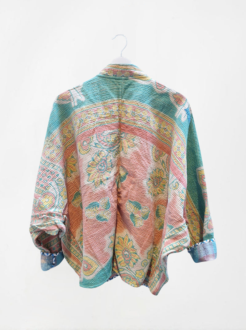 kantha vintage short jacket maho (sonar)