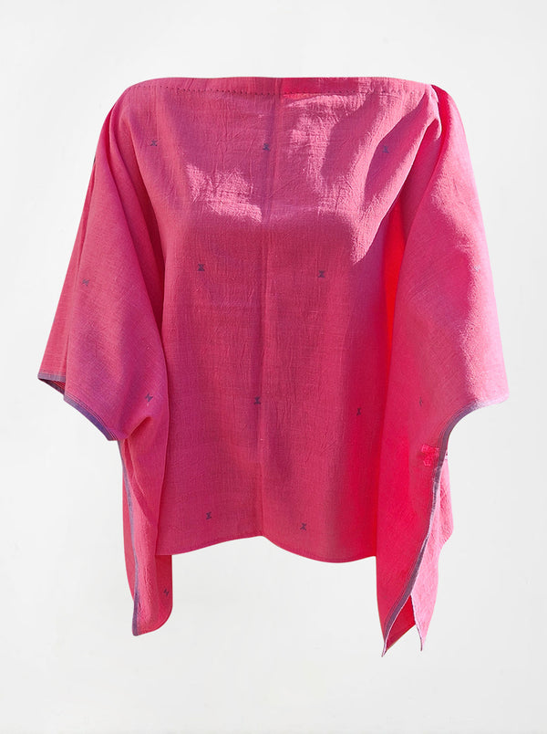 indigenous organic cotton poncho top