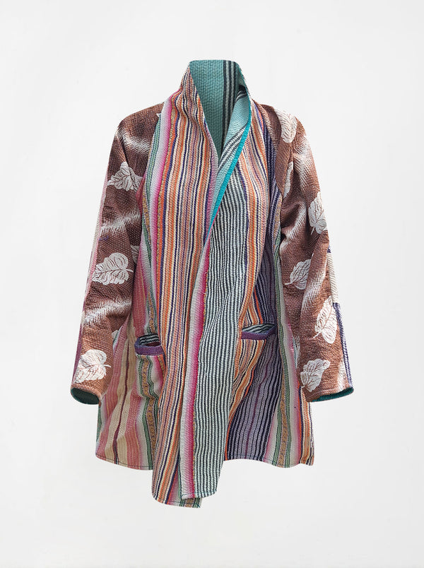 kantha vintage coat short radha sample