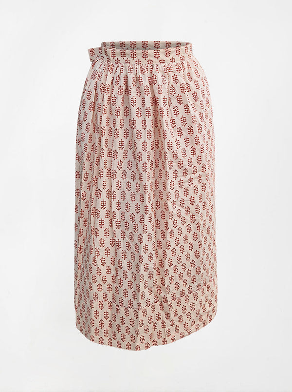 regenerative cotton pleat skirt