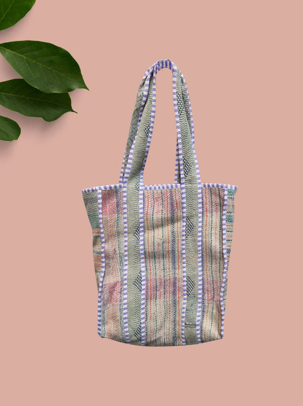 kantha vintage tote