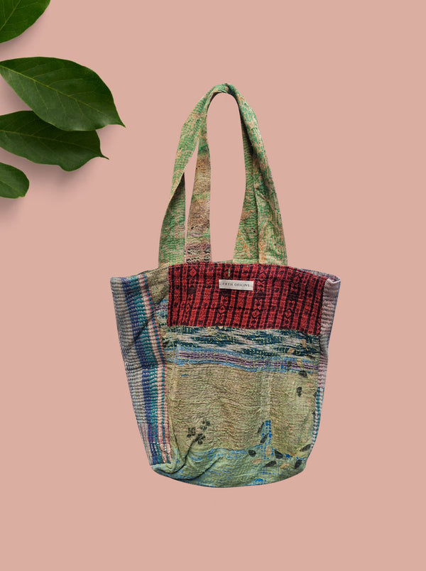kantha vintage tote