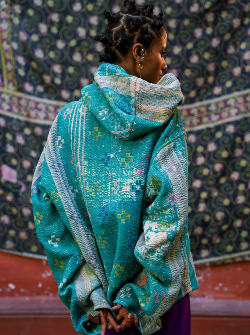 kantha vintage hoodie shaila (Zinda)