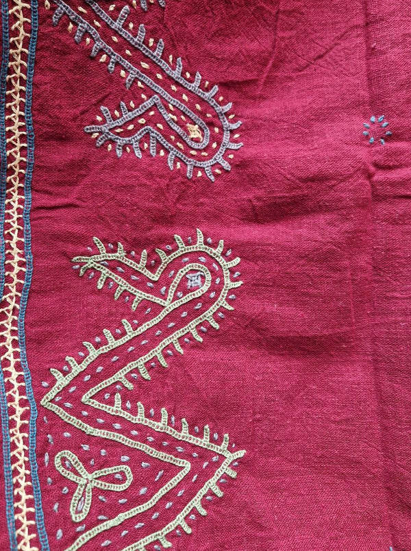 kala organic cotton maroon shawl