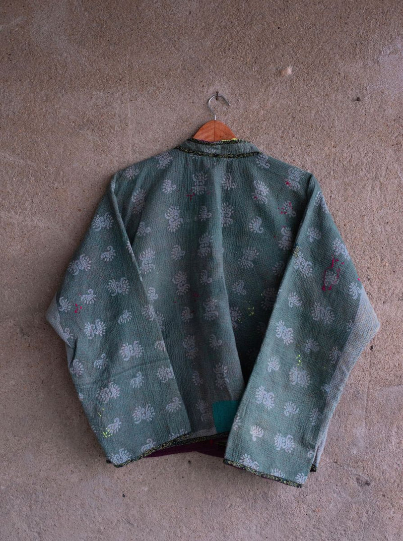 kantha reversible collar vest prina Infinite (anant) collection