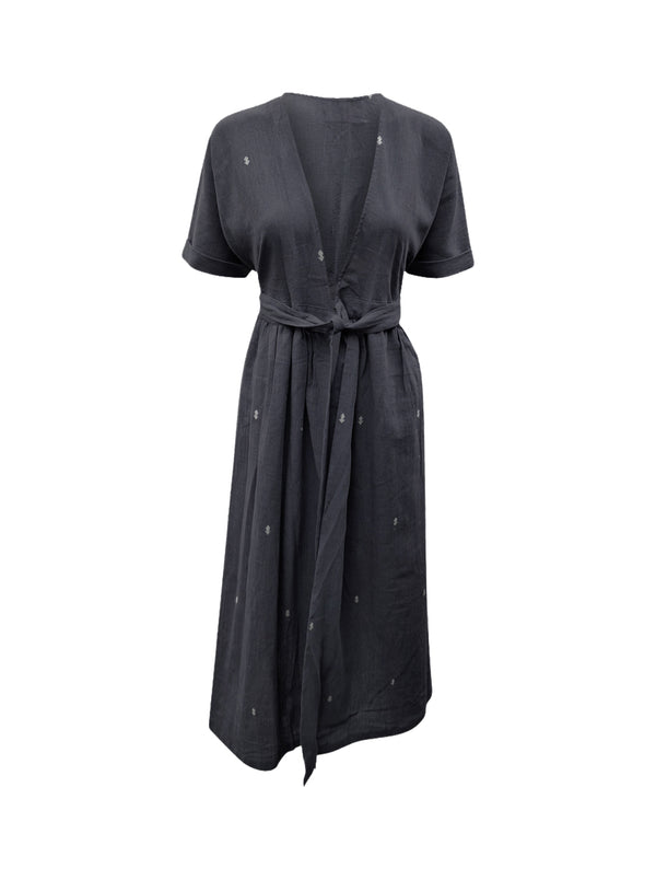 indigenous organic cotton wrap black