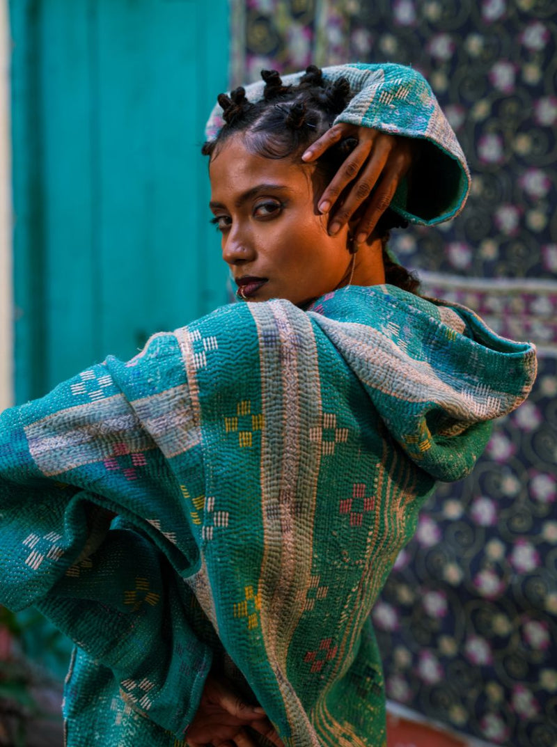 kantha vintage hoodie shaila (Zinda)