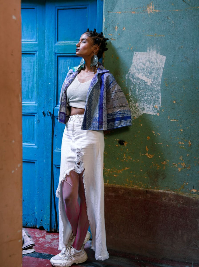 kantha vintage bolero Mahadevi (Zinda)
