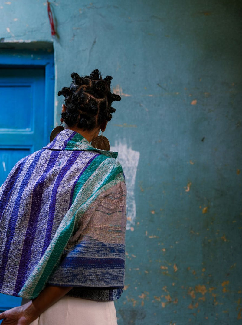 kantha vintage bolero Mahadevi (Zinda)