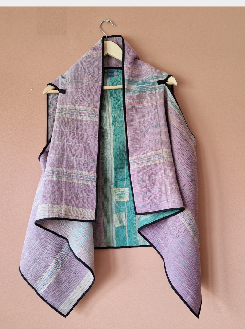 kantha vintage cape shuti relove very good