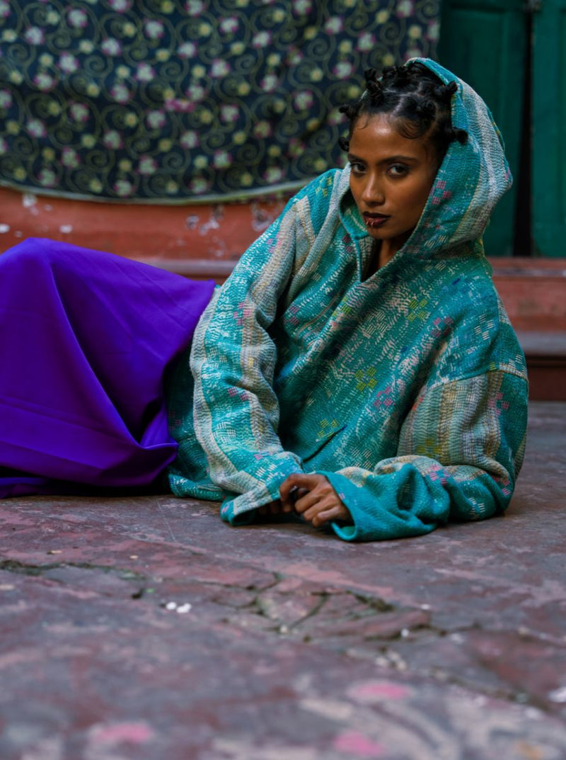 kantha vintage hoodie shaila (Zinda)