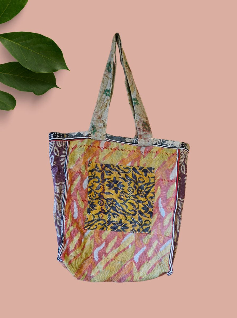 kantha vintage tote