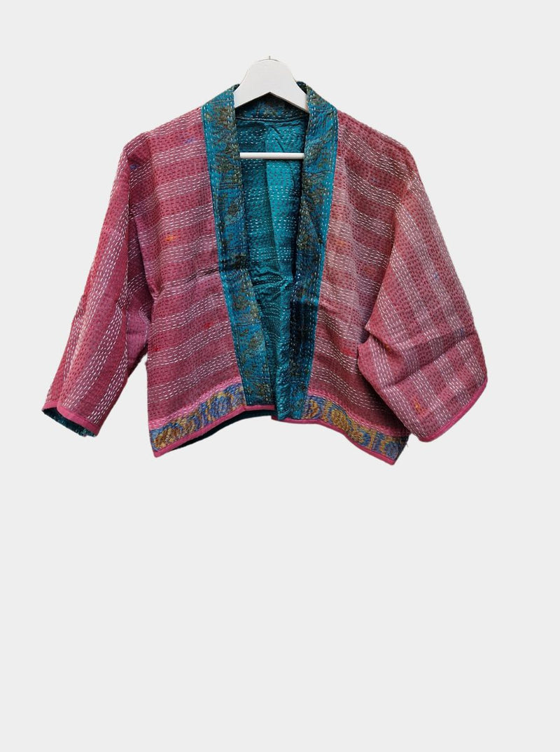 kantha vintage silk bolero kanu