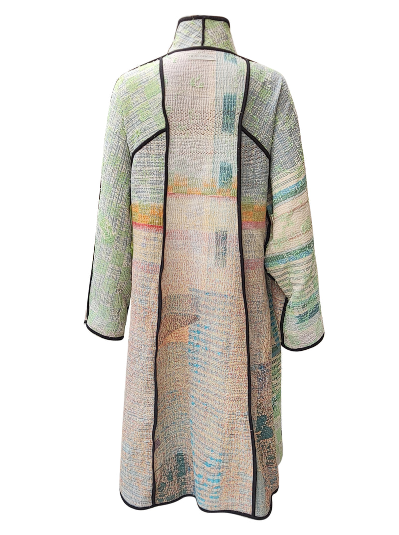 kantha vintage coat long siddhi no waste sale