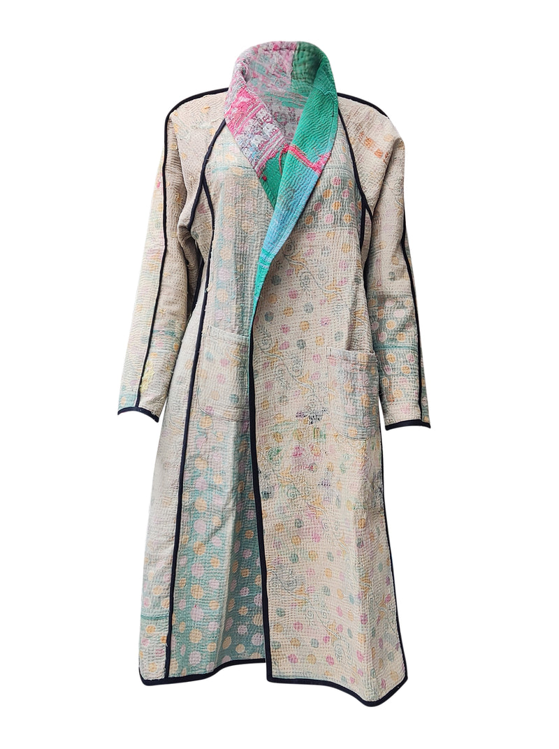 kantha vintage coat long debina relove
