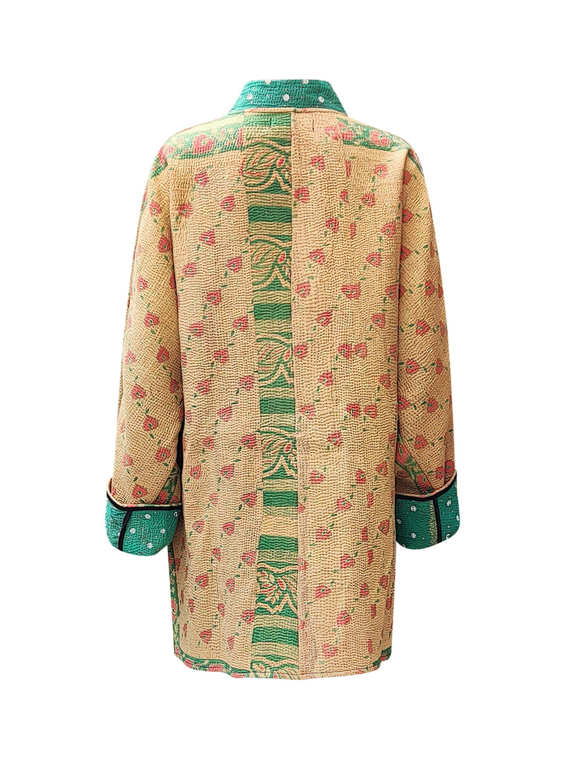 kantha vintage long jacket navami