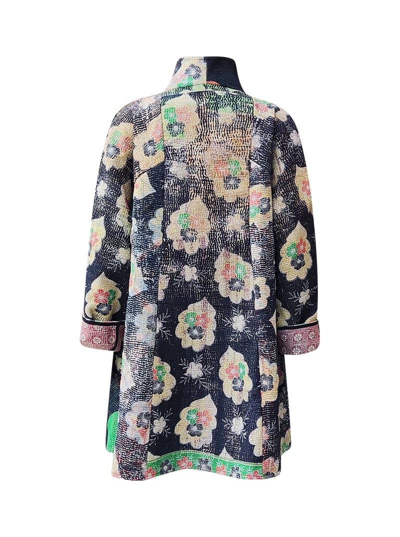 kantha vintage coat short sanjoli
