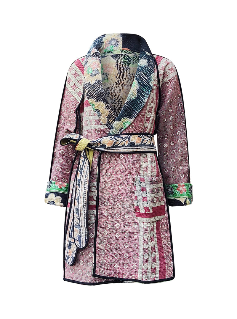kantha vintage coat short sanjoli