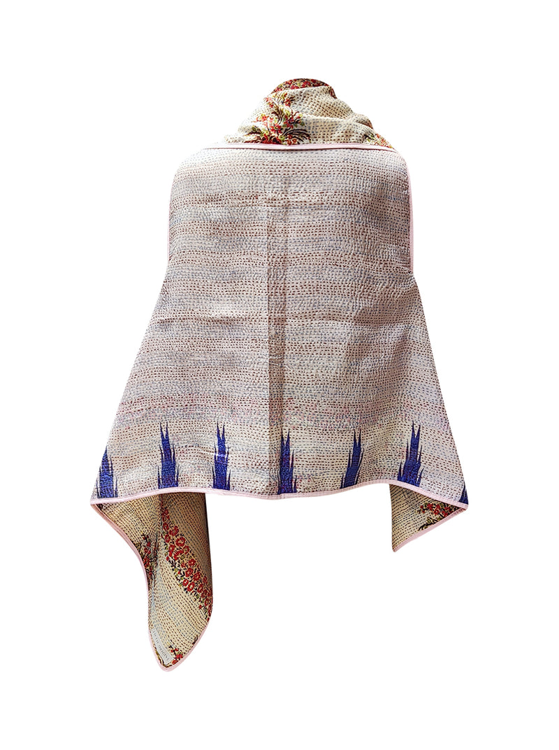 kantha vintage silk cape rashmi