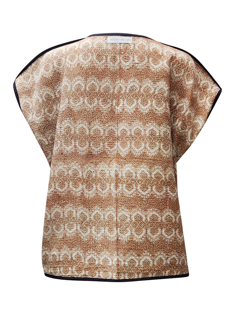 kantha reversible vest ria and sia