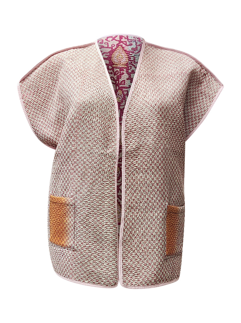 kantha reversible vest ramya