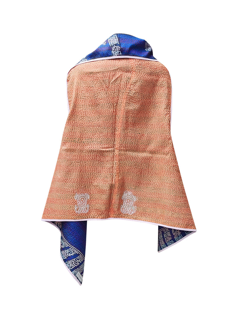 kantha vintage silk cape vaiki