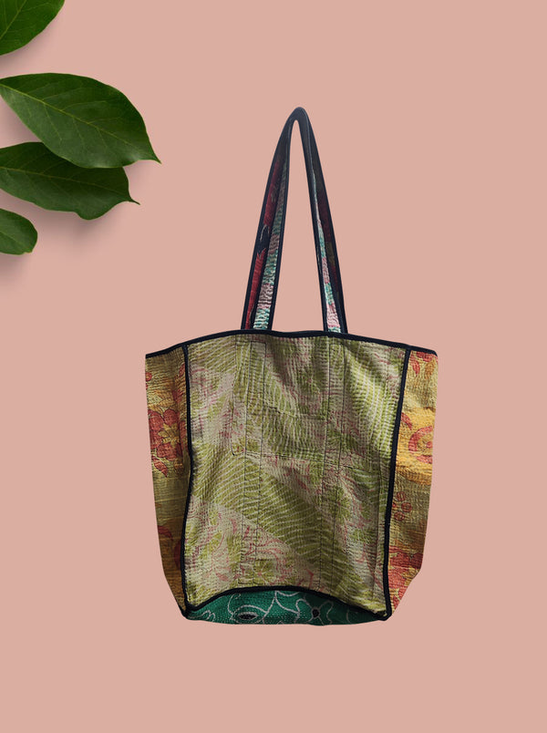 kantha vintage tote